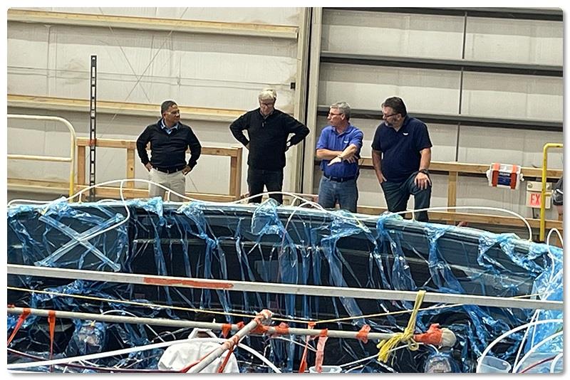 For the infusion of a new model, it's all hands on deck - photo © Viking Yachts