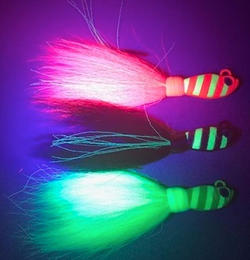 SPRO® Zebra Glow Bucktail Jigs  photo copyright John Sproat taken at  and featuring the Fishing boat class