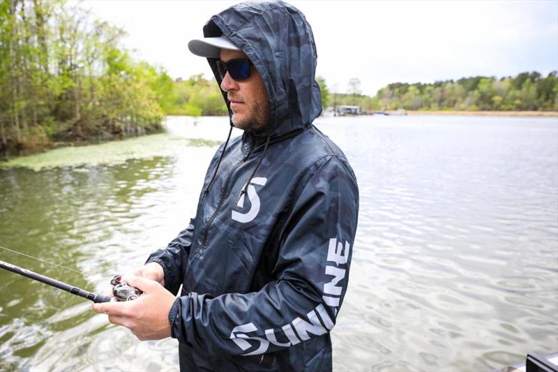 Sunline black camo windbreaker photo copyright Sunline America taken at  and featuring the Fishing boat class