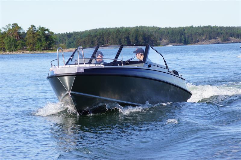 It is typical of a boat with a planing hull that as the planing threshold approaches, fuel consumption increases quite sharply and falls again when the most economical speed range of the hull-engine combination is reached. photo copyright Buster Boats taken at  and featuring the Fishing boat class