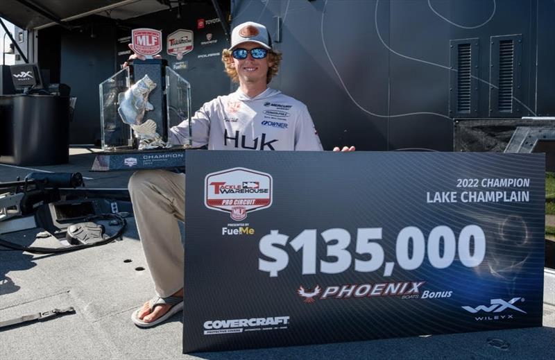 Huk's Kyle Hall wins by 1 Ounce on final day at Champlain photo copyright Source Outdoor Group taken at  and featuring the Fishing boat class