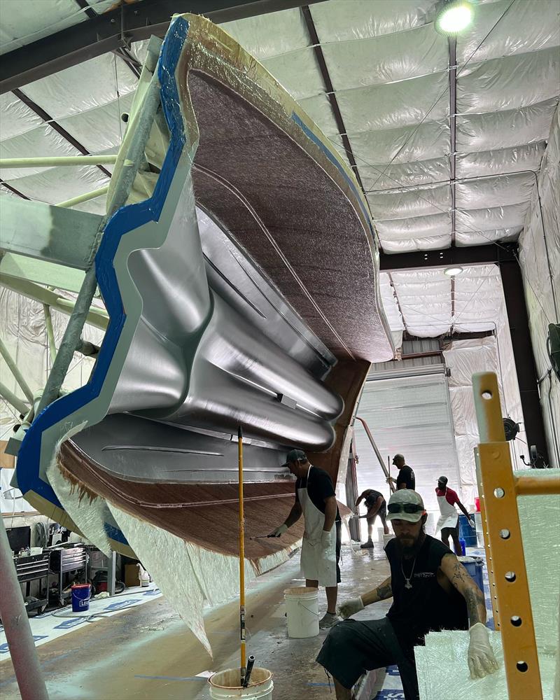Latest 35IFC that just hit the mold - photo © Insetta Boatworks