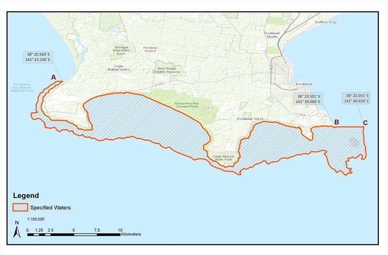 Control Area map 7 Oct 22 photo copyright Victorian Fisheries Authority taken at  and featuring the Fishing boat class