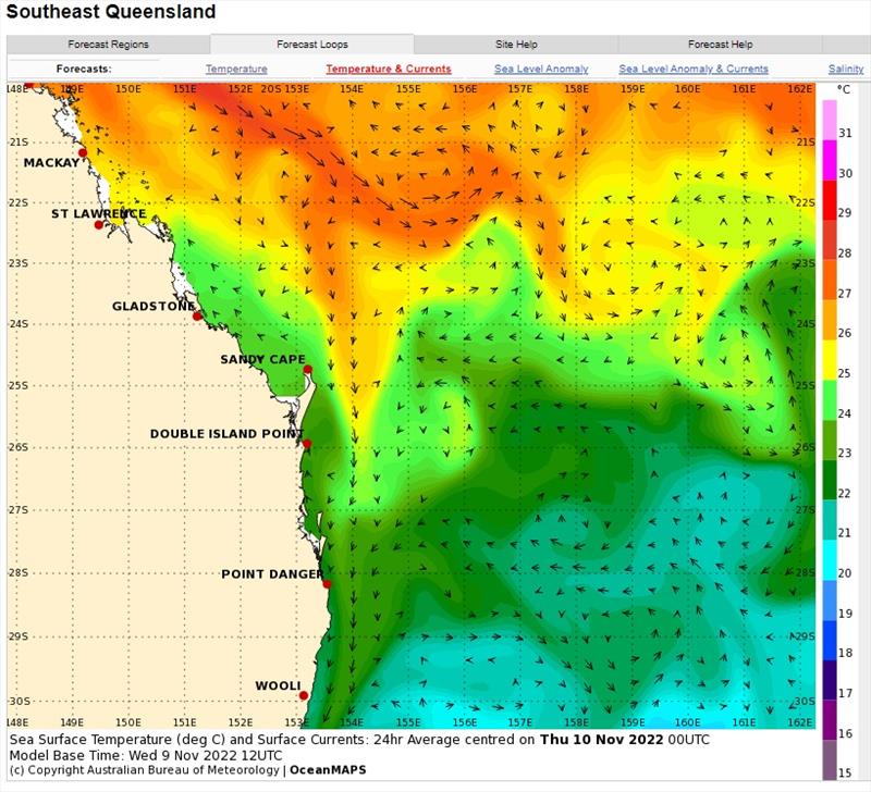 Latest SST chart photo copyright Fisho's Tackle World taken at  and featuring the Fishing boat class