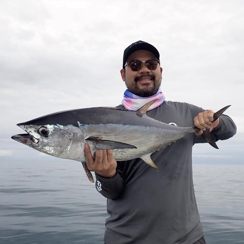 A nice longtail tuna caught with Tri from Fraser Guided Fishing photo copyright Fisho's Tackle World taken at  and featuring the Fishing boat class