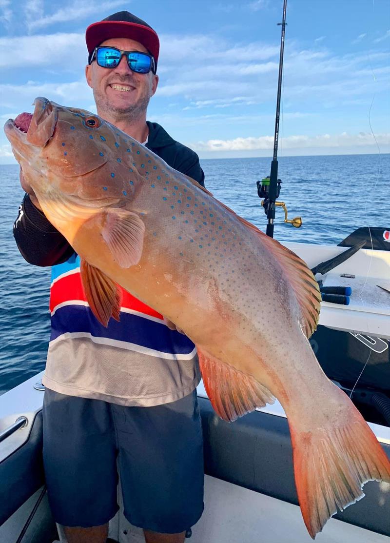 Scott with a slob of a coral trout and a nice red emperor (below) from one of the wider reefs - photo © Fisho's Tackle World