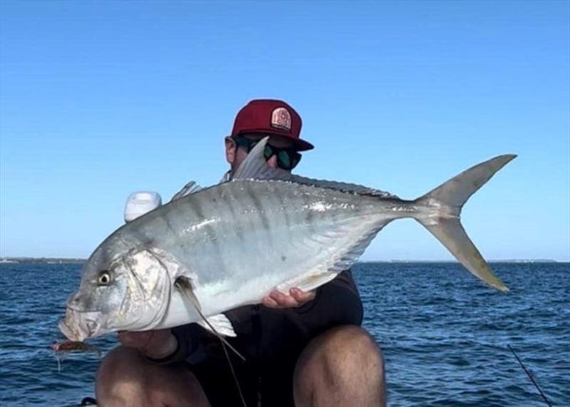 Big Scotty K with a goldy from a recent trip out on the bay - photo © Fisho's Tackle World