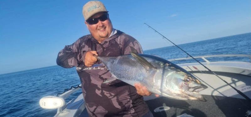 Hayden with a nice longtail tuna - photo © Fisho's Tackle World