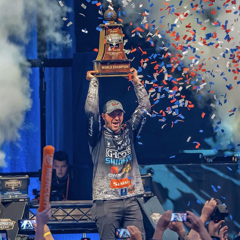 Jeff Gustafson wins 2023 Bassmaster Classic photo copyright Mercury Marine taken at  and featuring the Fishing boat class
