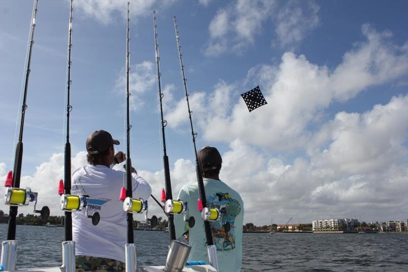 Kite fishing photo copyright Tigress Outriggers & Gear taken at  and featuring the Fishing boat class