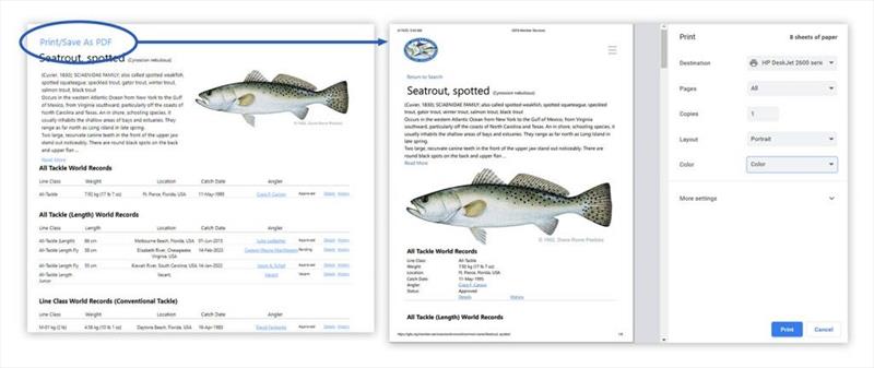 IGFA launches improved world record database search photo copyright International Game Fish Association taken at  and featuring the Fishing boat class