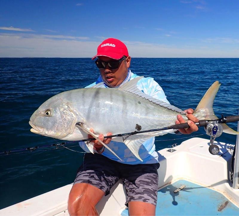 Thanh scores a thumping goldie - photo © Fisho's Tackle World