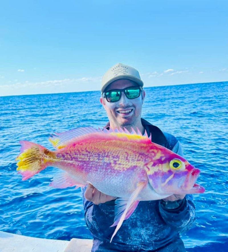 Yet another of the vast variety of deep water job fishes. Deeg with a sizable Ornate photo copyright Fisho's Tackle World taken at  and featuring the Fishing boat class