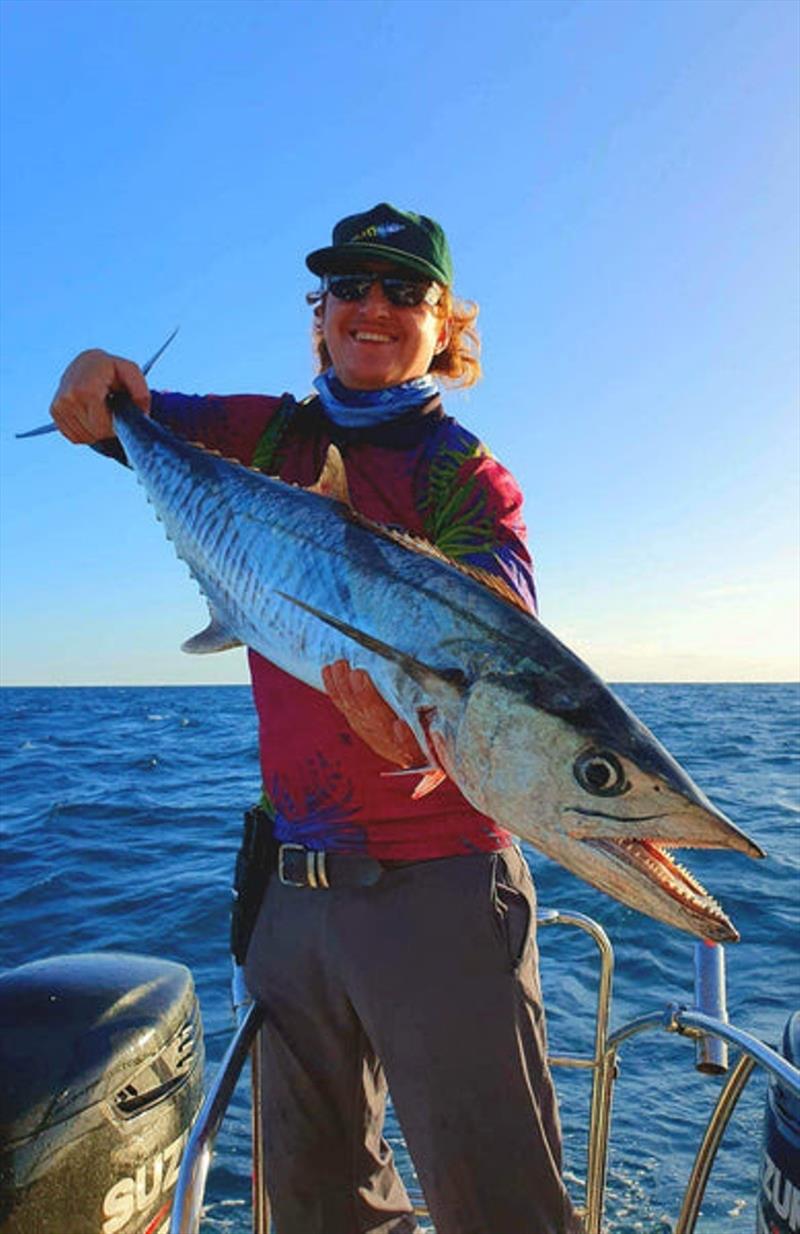 Get out and get your spanish before they move on, the season is coming to a close. Another example of contrasting colours enhancing the image - photo © Fisho's Tackle World