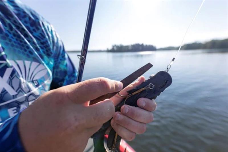 Sharpen rubber - photo © St. Croix Rods