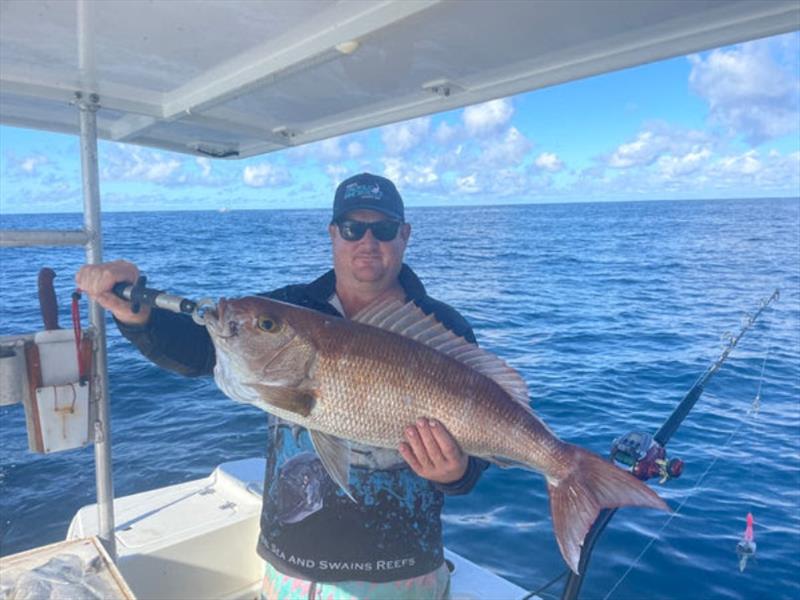 Chris Bowe put the Daiwa Seaborg and bent butt rod to good use wide of 1770. Bigger rosy jobfish are but one of a mixed bag on offer from the depths - photo © Fisho's Tackle World