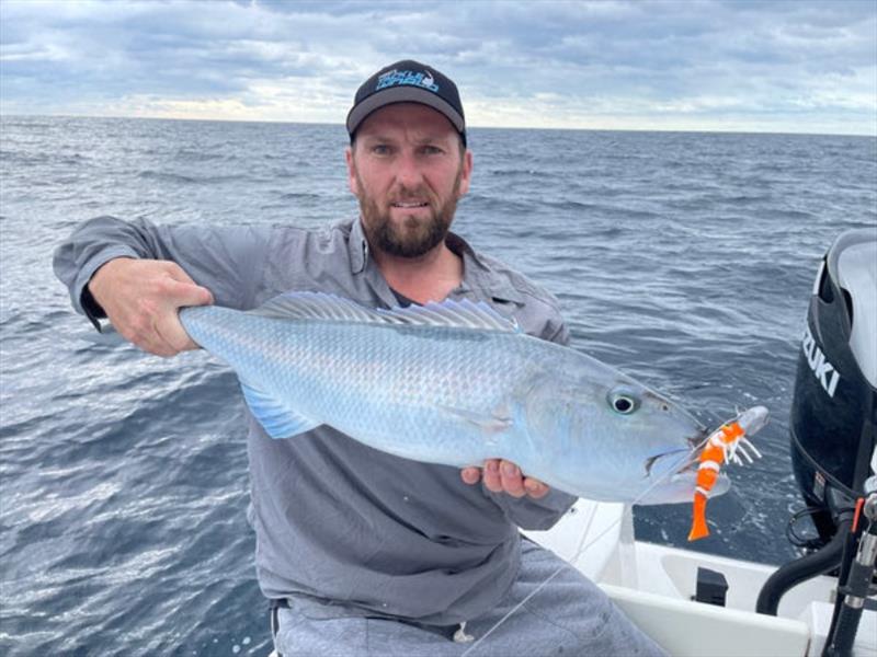 Chris scored a nice Green Jobbie out wide last week - photo © Fisho's Tackle World