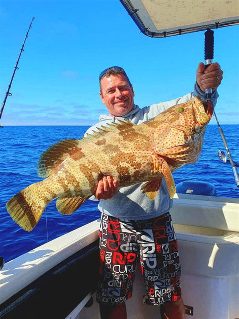 Matt with an Estuary Cod from the Gutters - photo © Fisho's Tackle World