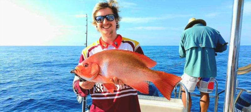 Another Hot Reels client with a small mouth nannygai - photo © Fisho's Tackle World