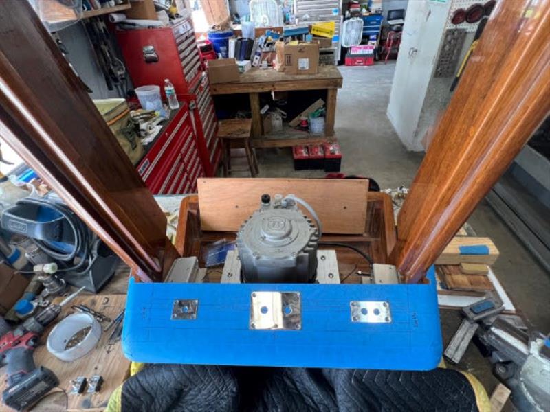 Hull #7 - Steering and control installation in bridge helm - photo © Michael Rybovich & Sons