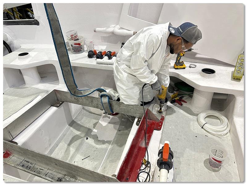Mechanic Danilo Mejia - photo © Viking Yachts