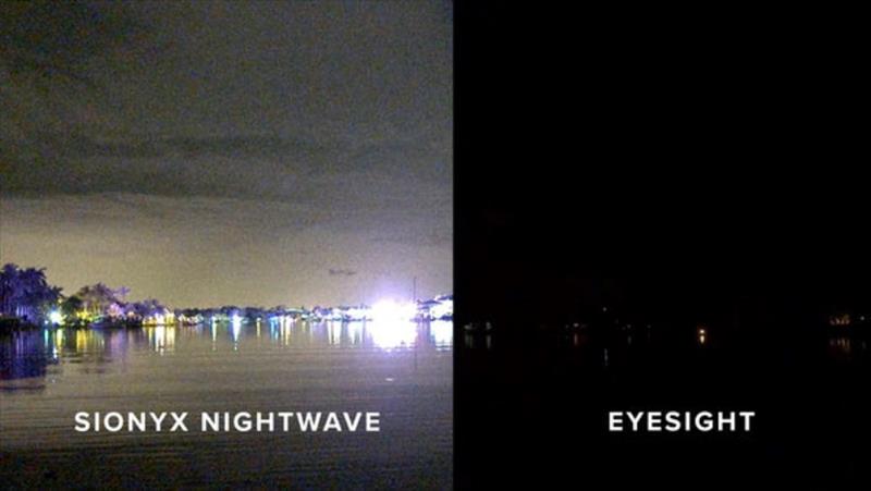 The difference in your vision at night with or without the Sionyx Night Wave technology is remarkable. Enhanced safety and navigational capability - photo © Fisho's Tackle World