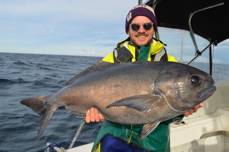 A 15kg blue eye on Black Magic Tackle 400 pound tough trace. Fishing out of Eaglehawk Neck. Caught Toby Travers and Jonah Yick - photo © Spot On Fishing Hobart