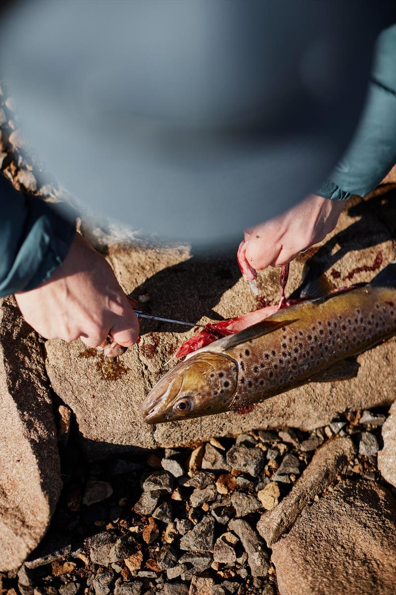 Fish can be found hard on the edge on the rocky shores of Great Lake - photo © Spot On Fishing Hobart