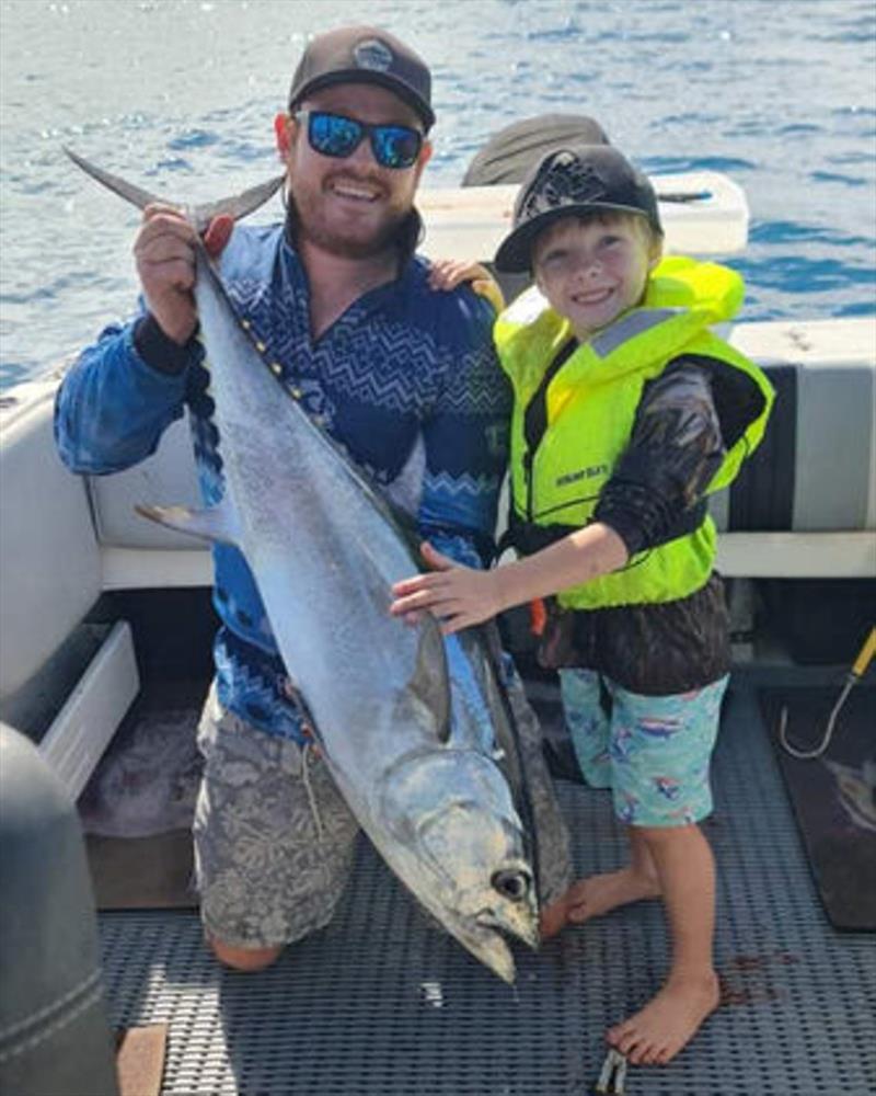 Kids and longtails go hand in hand. Jacob's young bloke can be justifiably proud of this beauty - photo © Fisho's Tackle World