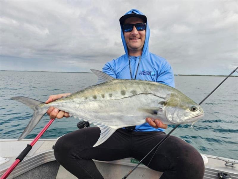 Being rigged and ready to go reaps rewards, as Jacko proved when the queenies busted up nearby recently - photo © Fisho's Tackle World