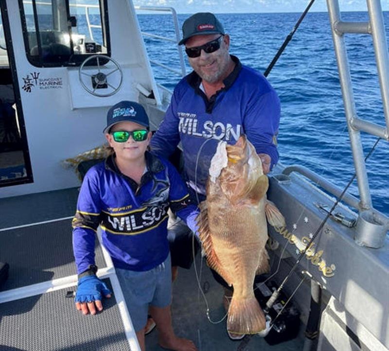 Ollie has in-built genes for reef fishing offshore and his dad's charter boat is the perfect vessel to get amongst them. Nice maori cod Ollie - photo © Fisho's Tackle World