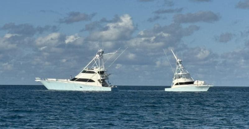 Sheer luxury afloat. The 82' Little Audrey & 52' Blacklisted have been fishing our offshore waters this season - photo © Fisho's Tackle World