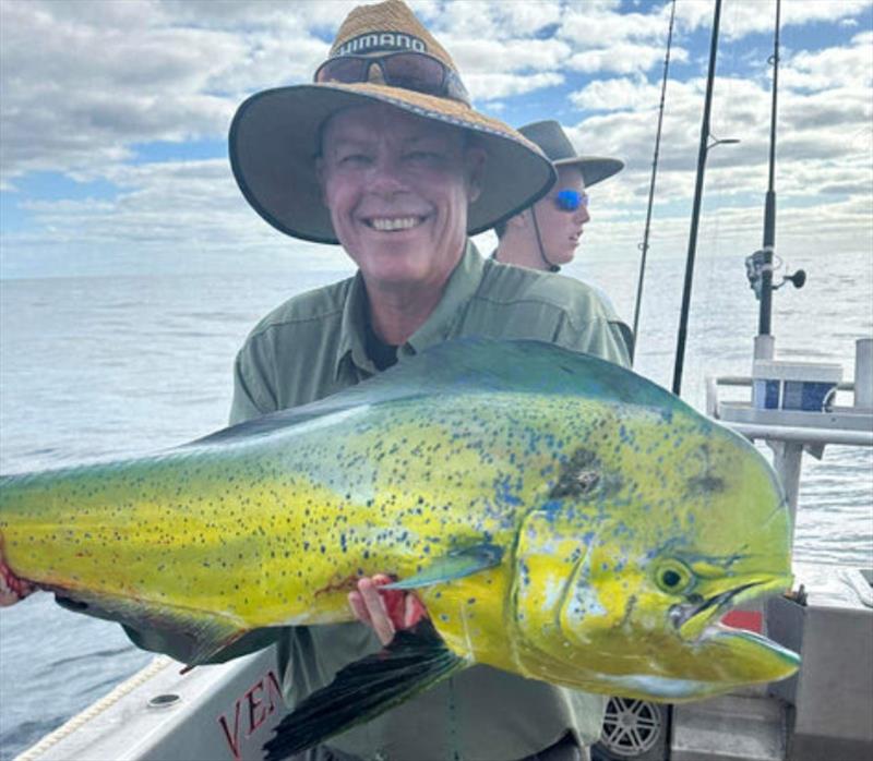 Double Island Point Fishing Charters has been spending a little time fishing the offshore FADS. Dollies are the target and offer much excitement for all on board - photo © Fisho's Tackle World