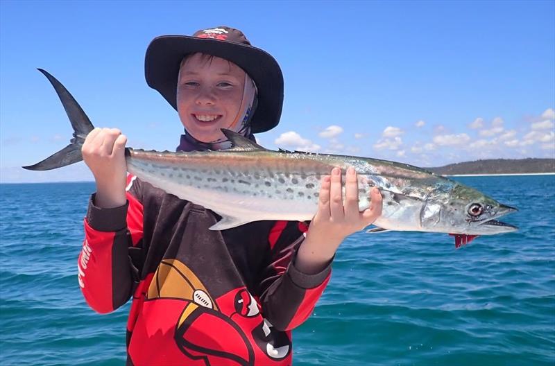 Spotties are a major target for clients aboard Fraser Guided Fishing charters. Great fun for the kids and a handy feed to boot - photo © Fisho's Tackle World