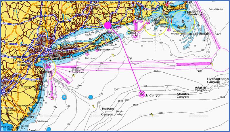 Long Offshore Trips map photo copyright Scott Leahy taken at  and featuring the Fishing boat class