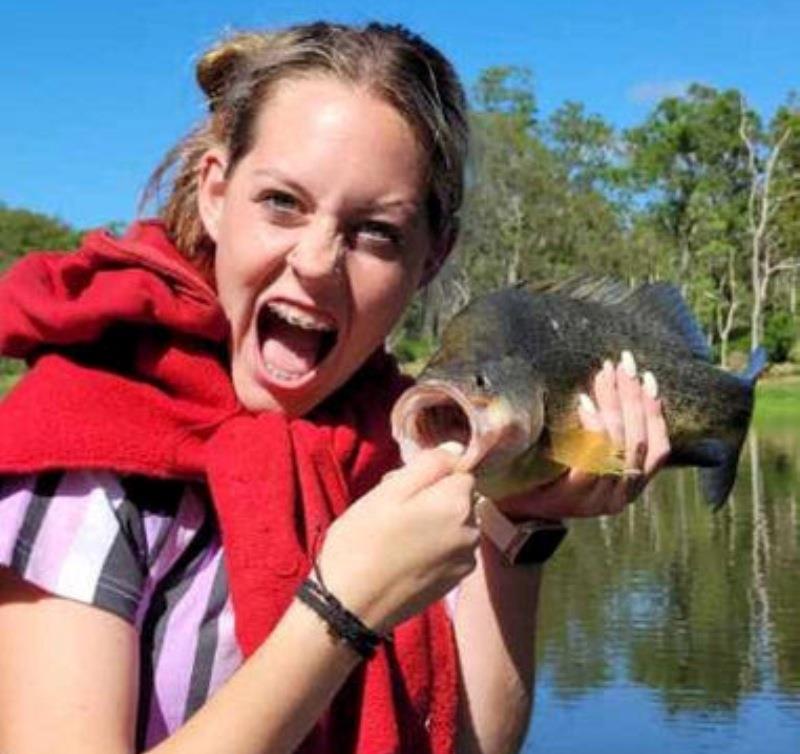 Like father like daughter. Taya has learnt both good and bad habits from her dad Trent - photo © Fisho's Tackle World