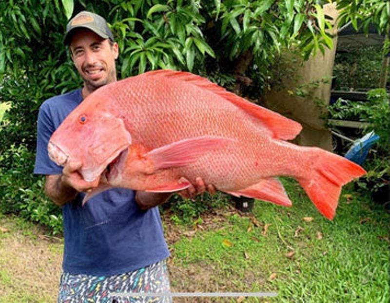 Tei Kearney scored big time with this monster red emperor. Surely the most sought after prize on our reefs - photo © Fisho's Tackle World