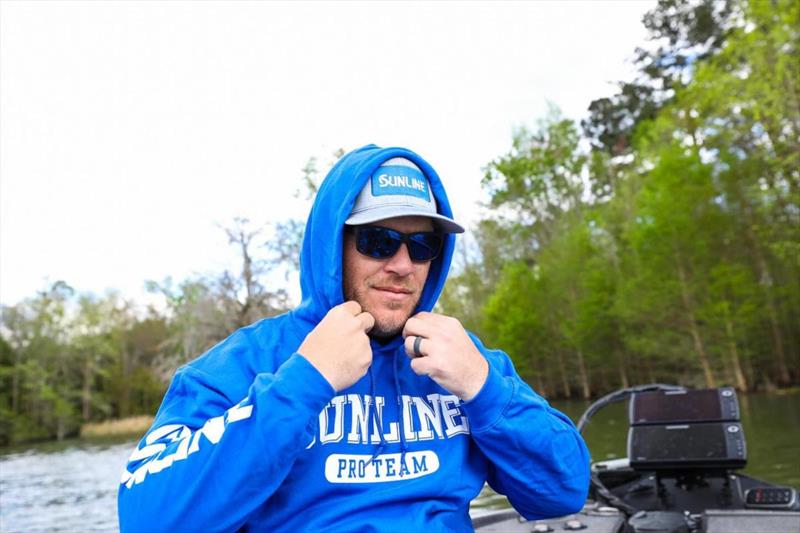 Sunline Pro Team Hoodie Royal photo copyright Sunline America taken at  and featuring the Fishing boat class