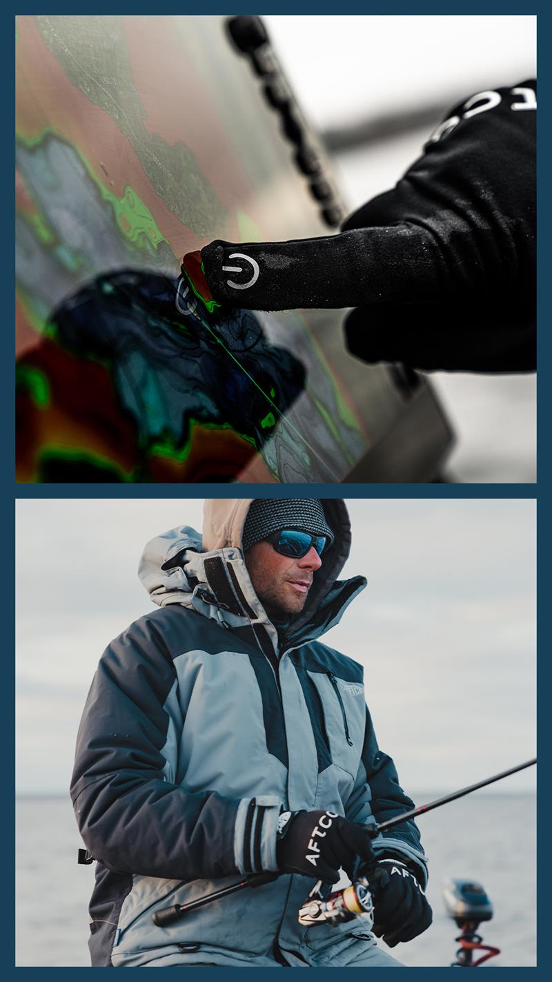Cold Weather Fishing Gloves - Helm Insulated Gloves photo copyright AFTCO taken at  and featuring the Fishing boat class