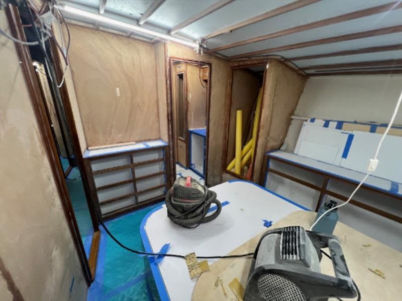 Hull #9 - VIP stateroom photo copyright Michael Rybovich & Sons taken at  and featuring the Fishing boat class