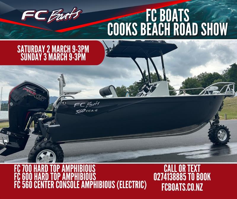 FC Boats Cooks Beach Road Show - photo © FC Boats