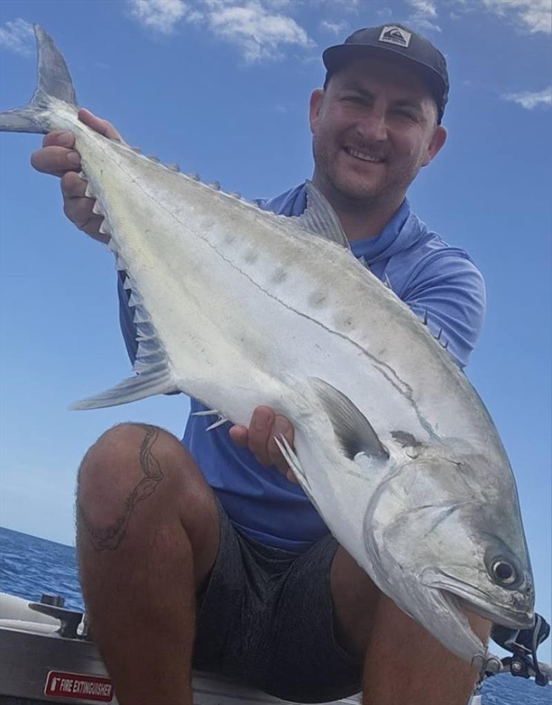 A Zerek Zappelin stick bait was too tempting for this queenie that Jacko picked up within cooee of the local shoreline - photo © Fisho's Tackle World