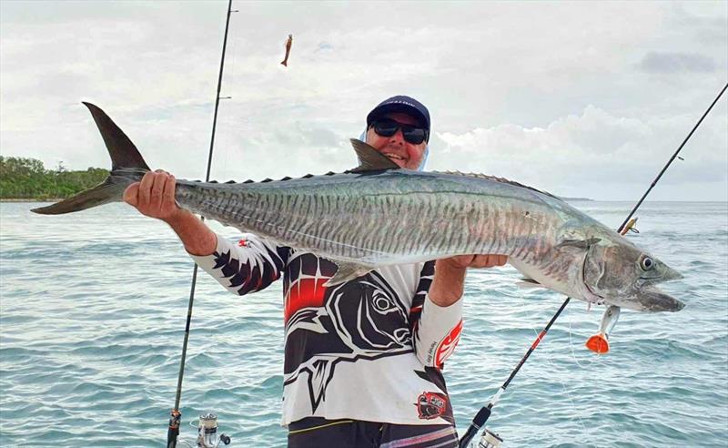 A Halco Roosta Popper was too tempting for this spaniard caught inshore by Bobby Jeynes from Hot Reels Charters - photo © Fisho's Tackle World