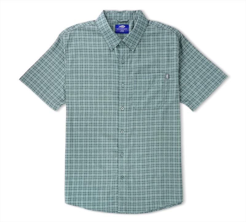 Dorsal SS Button Down Shirt photo copyright AFTCO taken at  and featuring the Fishing boat class