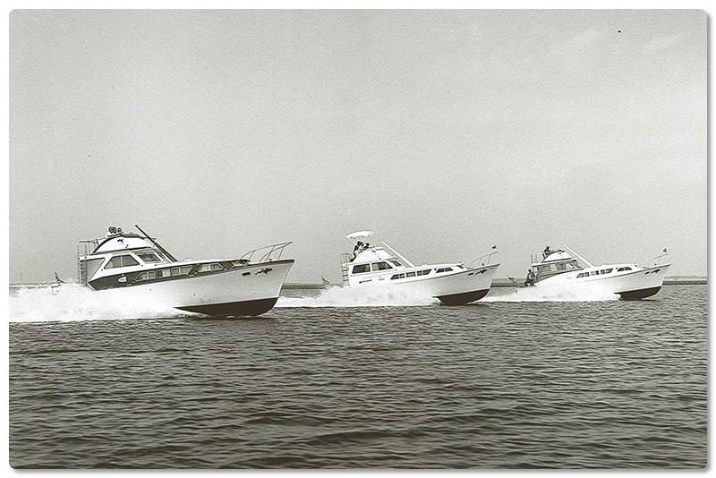 Vintage wooden cruising yachts photo copyright Viking Yachts taken at  and featuring the Fishing boat class