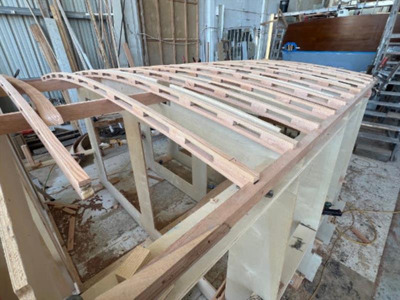 Hull #10 - Laminated deckhouse beams photo copyright Michael Rybovich & Sons taken at  and featuring the Fishing boat class