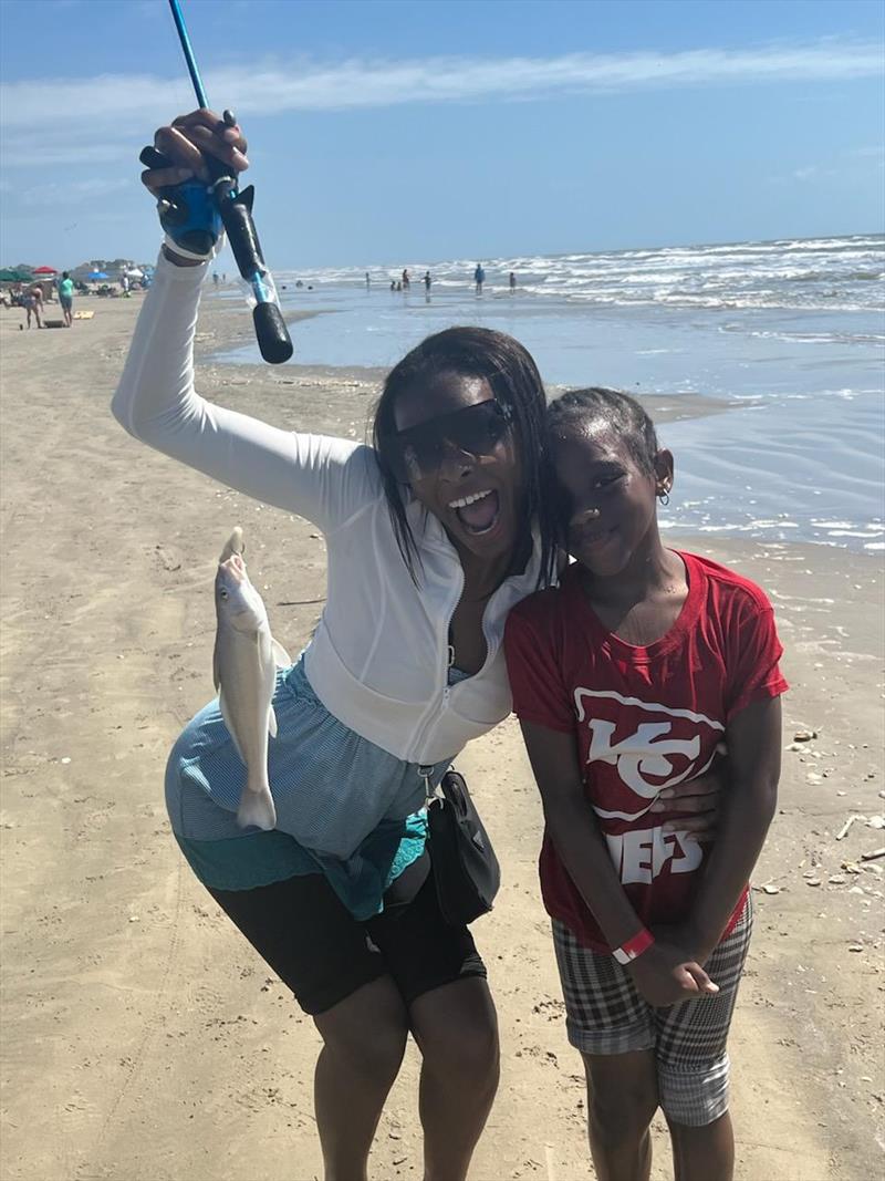 Participants at the USA's First Houston Area Take Kids Fishing Day caught a few hardhead catfish and whiting photo copyright Union Sportsmen's Alliance taken at  and featuring the Fishing boat class