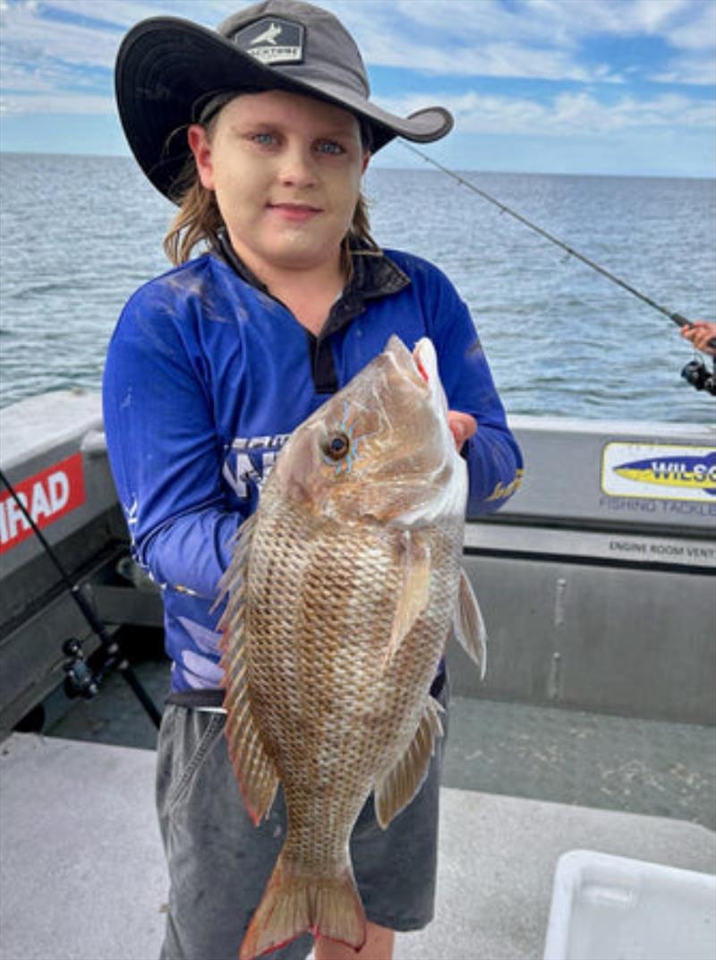 Young Ollie Pearce has more quality fish under his belt at 8 years old than many adults. This fine sweetie is just one of many photo copyright Fisho's Tackle World taken at  and featuring the Fishing boat class