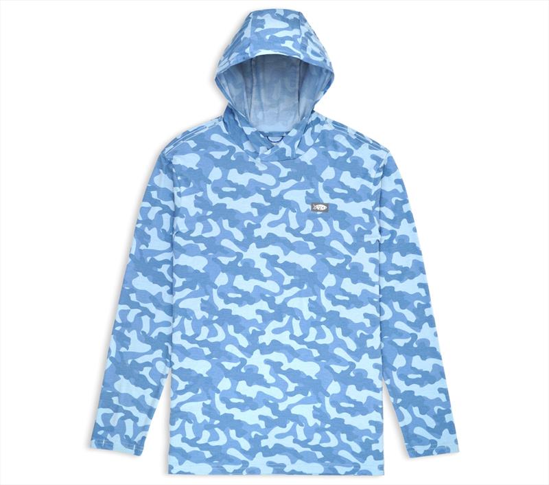 Ocean Bound Hooded Performance Shirt - Air Force OG Camo - photo © AFTCO