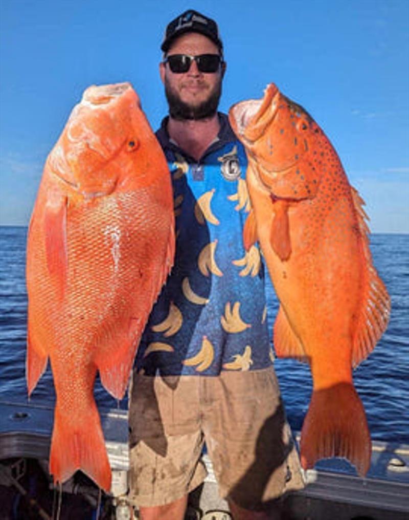 Some might call this double header of Callum's the 'ultimate'. Great fish - photo © Fisho's Tackle World
